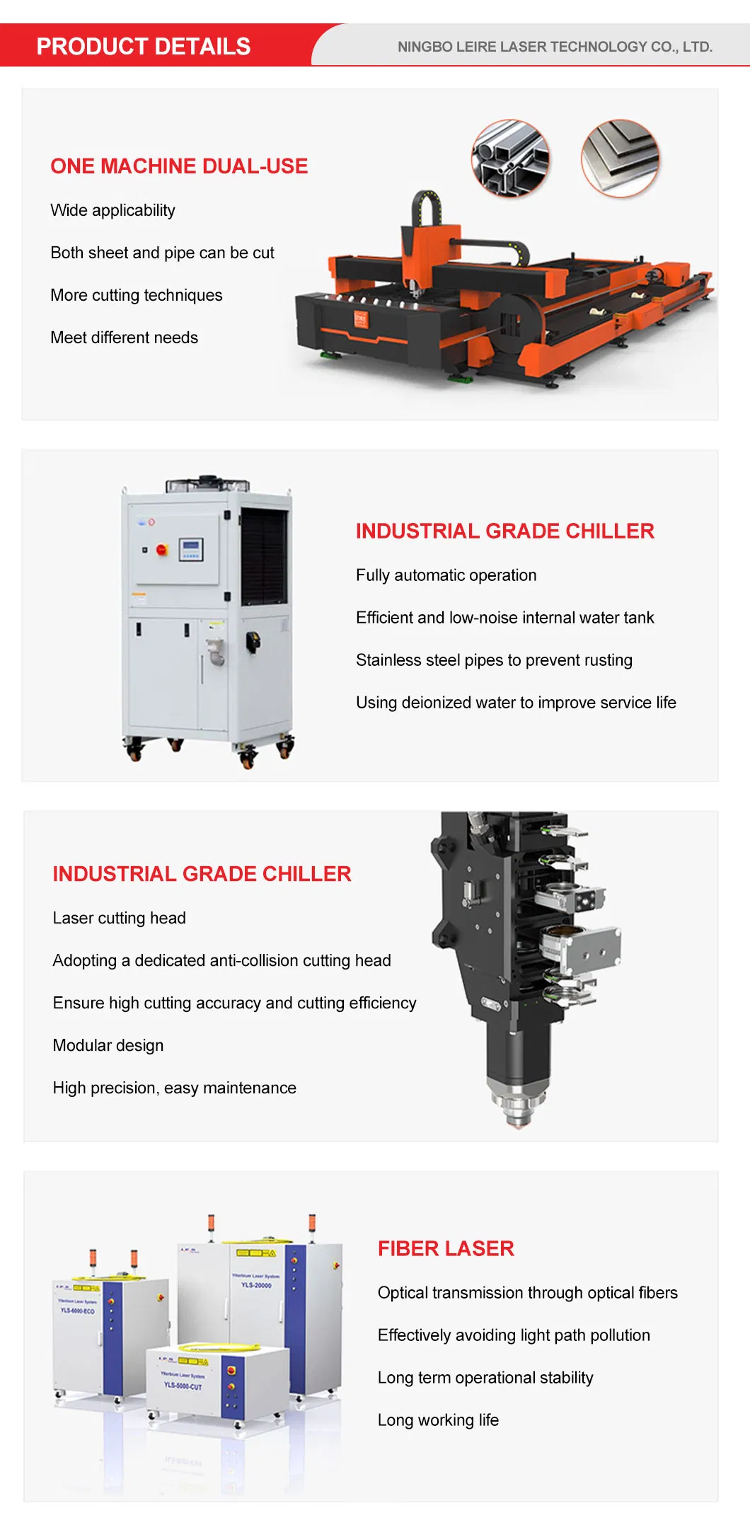 Fabricant automatique de découpeuse de Laser de Fiber en métal de CNC à double usage de feuille de tube de 1kw 2kw 3kw 4kw