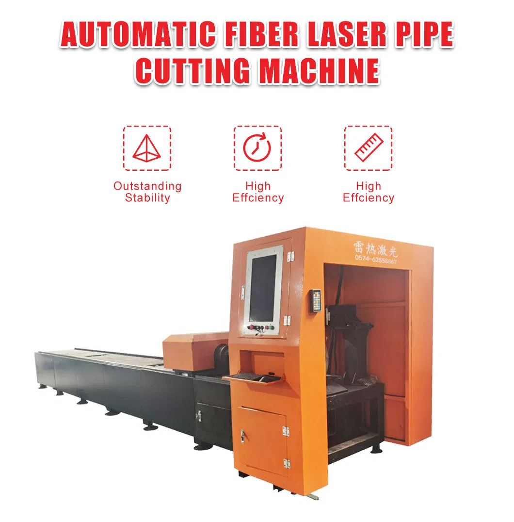 Machine de découpe Laser CNC pour Tube en aluminium et métal, coupeur Laser à Fiber à 2 mandrins, Tube carré et rond